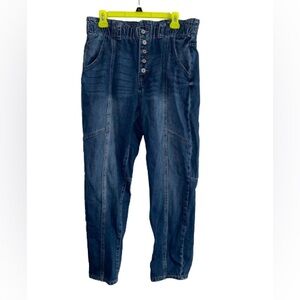 Kancan Bronte Ultra High Rise Paperbag Mom Jeans